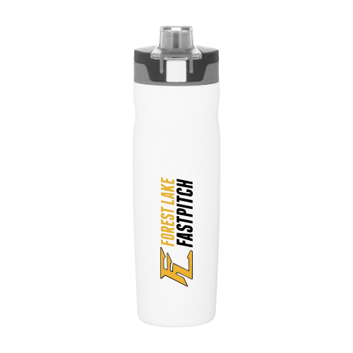 20.9 oz double wall 18/8 stainless steel thermal bottle- Forest Lake Fastpitch